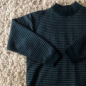 Vintage Green Mock Neck Sweater